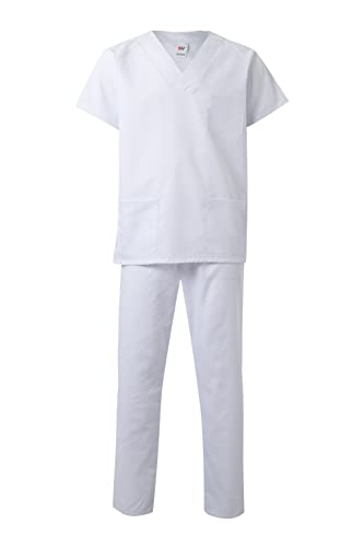 Velilla 800; Conjunto pijama sanitario; color Blanco; Talla XS